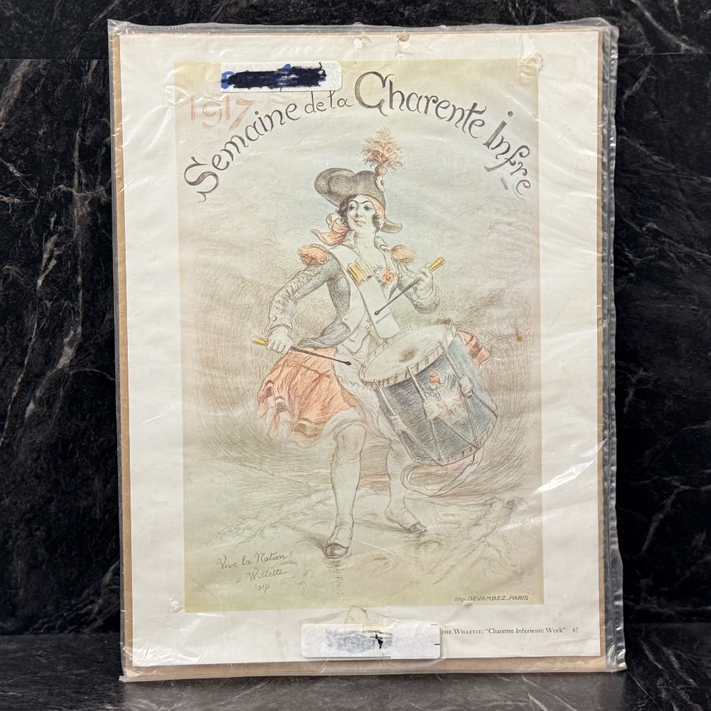 1917 Semaine De La Charente Infre Print